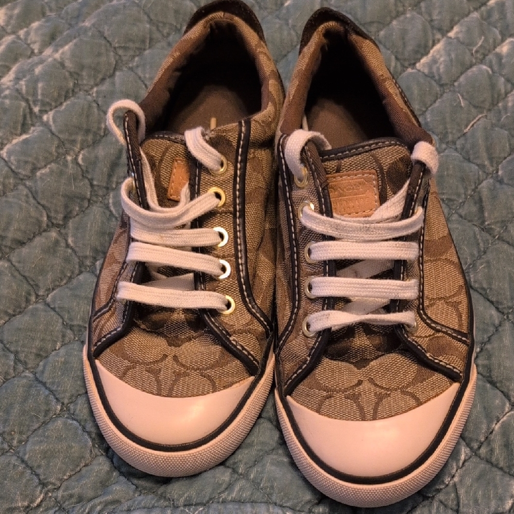 Coach Brown and Caramel Signature Women's Sneakers
